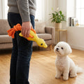 High-quality cute duckling rattle sound toy TPR dog chew toy pet rope, suitable for dog interactive play