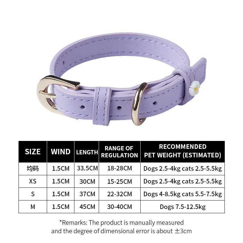 Carefully selected New Daisy cat accessory collars Ultra-light and elegant pet collars, suitable for all seasons and festivals