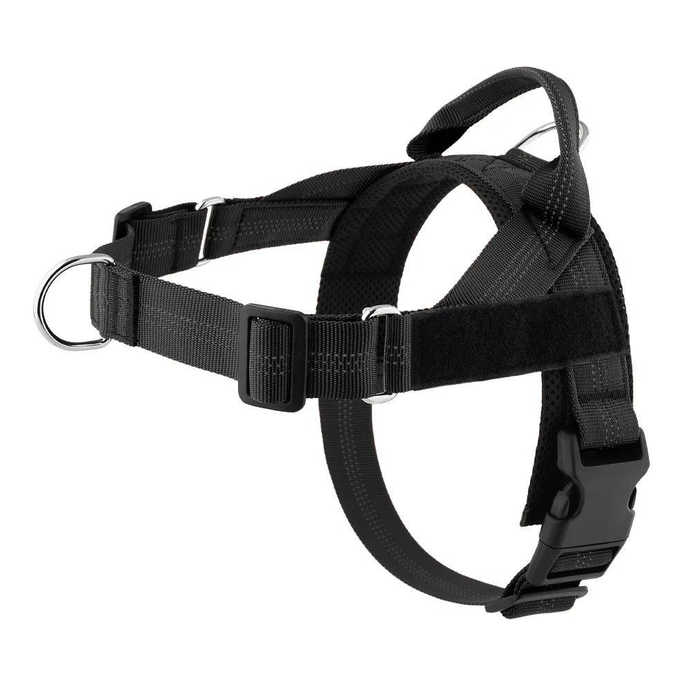 Personalized Veltrio Pettorina Adjustable Non-slip Dog Harness Triangular Reflective Vest with Custom Name Patch