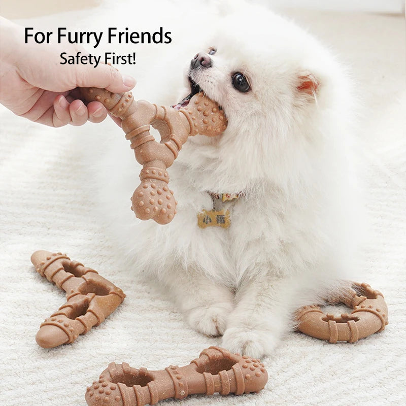Durable TPR Dog Bone Toy Puppy Teething Stick Self-Entertaining Pet Supplies