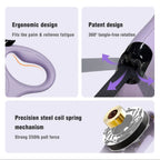 Automatic dog accessories hands-free heavy-duty custom dog lead custom nylon retractable dog leash