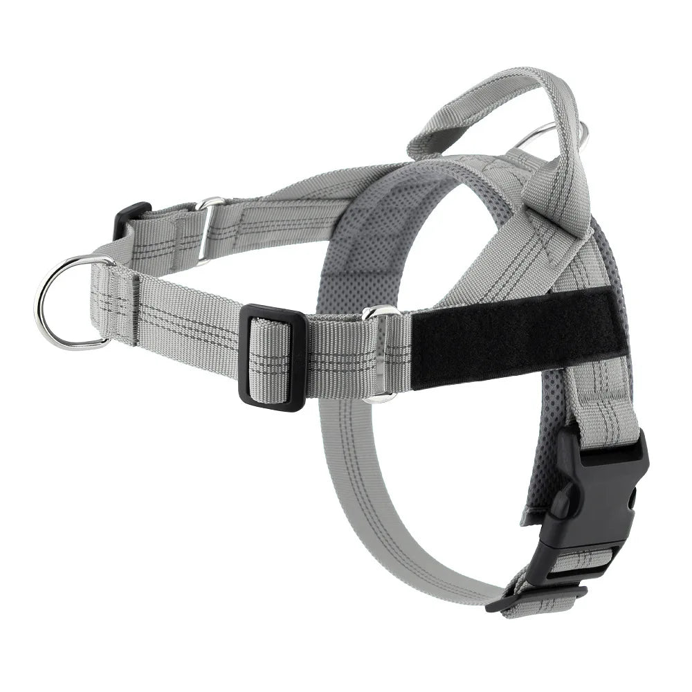 Personalized Veltrio Pettorina Adjustable Non-slip Dog Harness Triangular Reflective Vest with Custom Name Patch