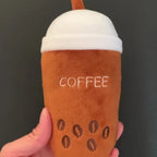 Pet Accessories Bubble Tea-shaped Dog Plush Toy Interactive Cup Puppy Squeaky Toy