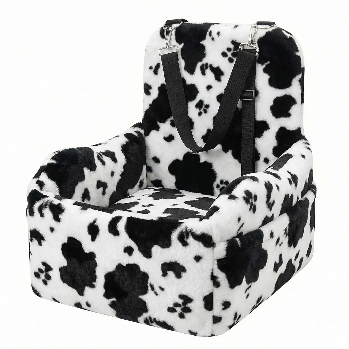 Car Safety Seat for Small Dogs with Storage Bag - Removable, Washable Pet Booster Seat with Seatbelt, Suitable for Travel