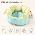 Multi-functional pet car seat, harness and small dog bed