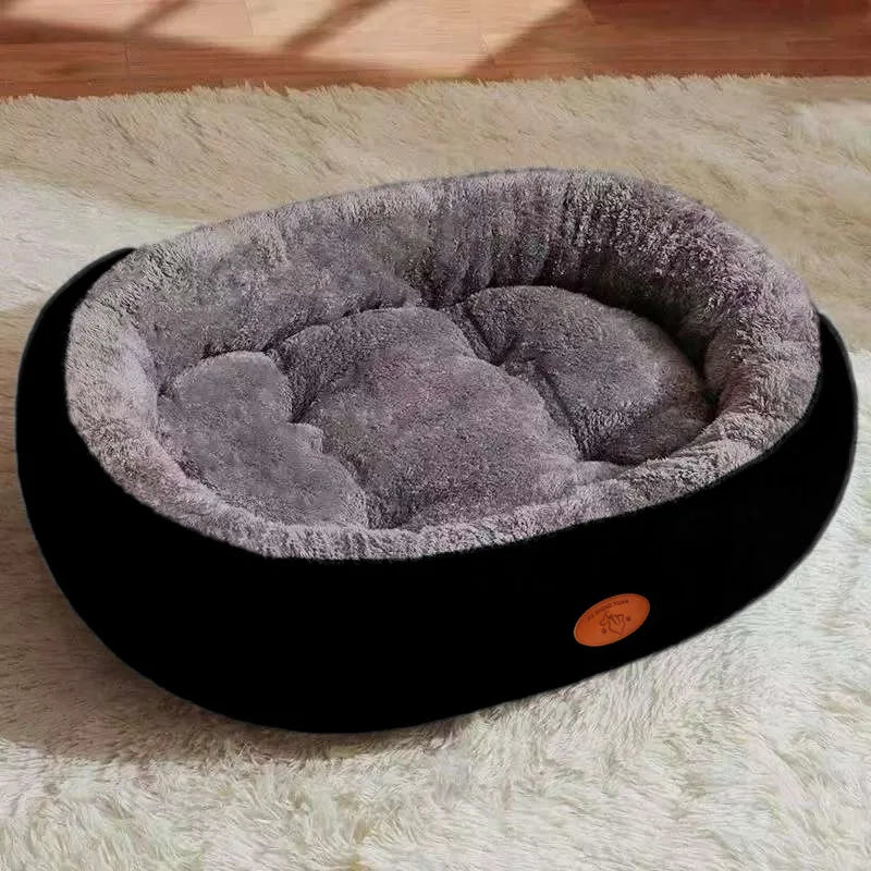 New breathable waterproof oval polyester pet bed, suitable for medium/large dogs and cats, usable all year round, no assembly required