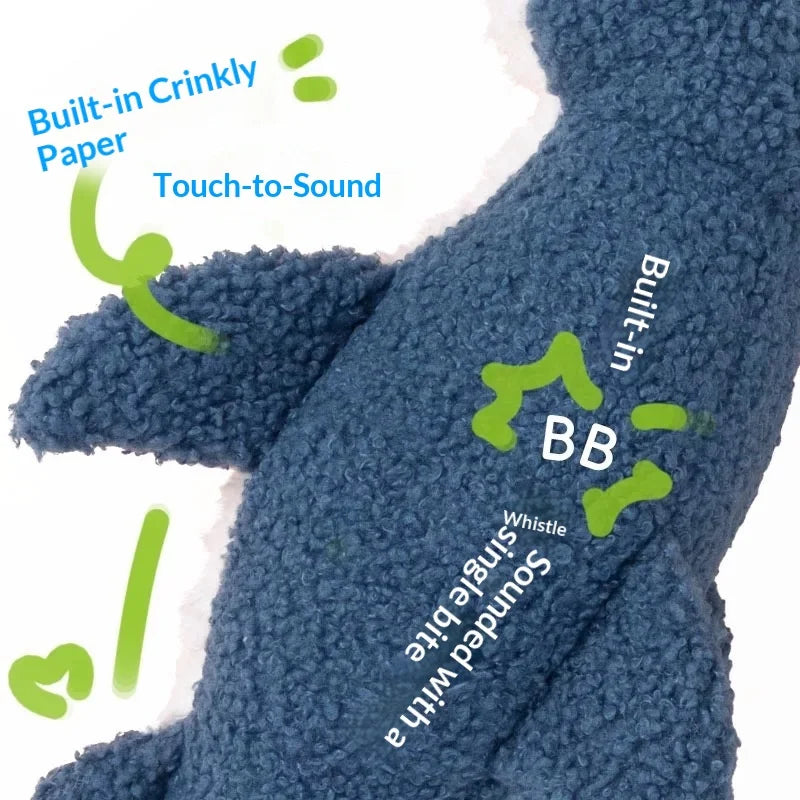 Pet dog plush chew toy, with squeaking sound, can relieve boredom and provide interactive fun