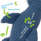 Pet dog plush chew toy, with squeaking sound, can relieve boredom and provide interactive fun