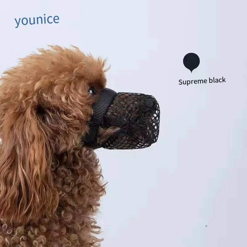 Product Eco-friendly fiber dog mask Prevents biting and barking Allows drinking water