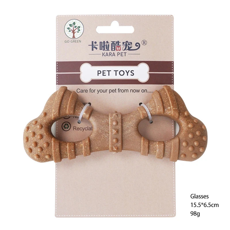 Durable TPR Dog Bone Toy Puppy Teething Stick Self-Entertaining Pet Supplies