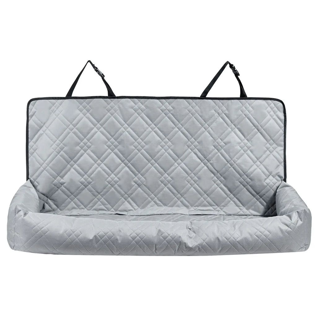 Dog Car Booster Seat Waterproof Oxford Cloth Pet Car Seat with Seat Belt Clip PP Cotton Filled Suitable for Cats