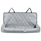 Dog Car Booster Seat Waterproof Oxford Cloth Pet Car Seat with Seat Belt Clip PP Cotton Filled Suitable for Cats