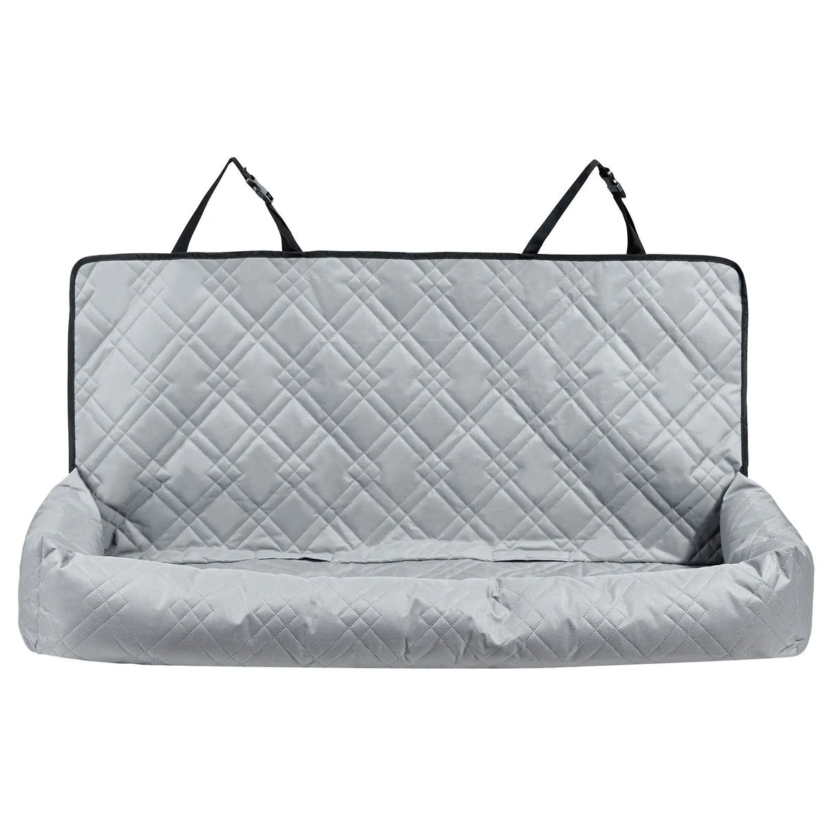 Dog Car Booster Seat Waterproof Oxford Cloth Pet Car Seat with Seat Belt Clip PP Cotton Filled Suitable for Cats